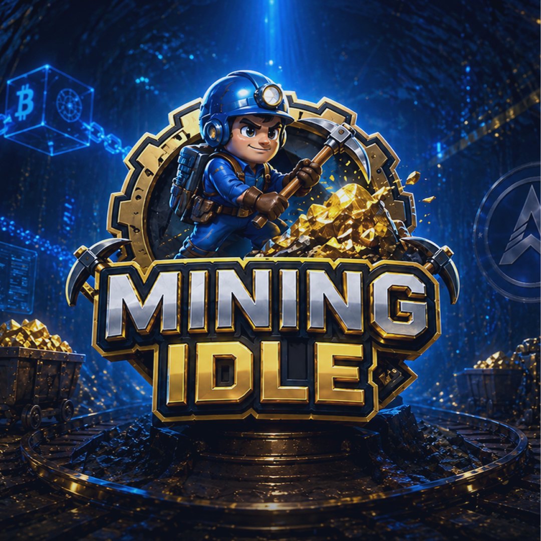 AGT Mining Idle — Web3 idle mining game with character and gold treasure